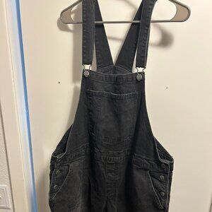 Old Navy Black Denim Overalls